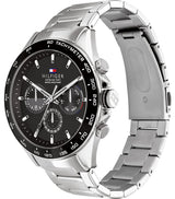 Tommy Hilfiger Reloj Analógico de Cuarzo Multifunción para Hombre con Correa de Acero Inoxidable Plateada - 1791967