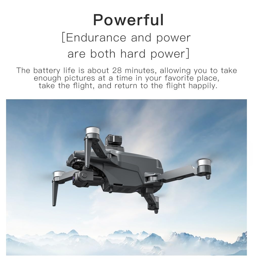 LUXWALLET Chopper X Dodge - 21.6KM/h Drone - WiFi GPS 1080P Full HD Drone – Laser Obstacle Avoidance - EIS Stabilisator - 1200 Meter Afstand + 2X Accu