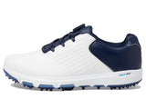 Skechers Herren Pro 6 wasserdichter Golfschuh Sneaker, Weiß/Marineblau/Blau Twist Fit, 43 EU