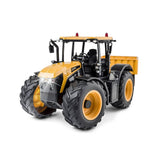 Carson 500907654 1:16 RC Tractor JCB con Remolque 2.4G 100% RTR - Vehículo de Control Remoto, Tractor con Funciones Luz y Sonido