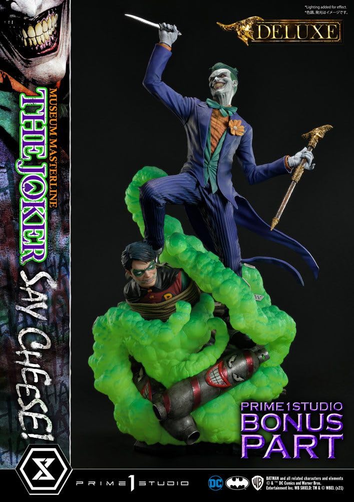Prime 1 Studio DC Comics - Figura Decorativa (99 cm), diseño de Joker Say Cheese Deluxe