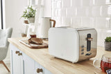 Swan Nordic Set Desayuno Hervidor de agua 1,7L 2200W, Tostadora Pan ranura ancha 2 rebanadas, Microondas 20L digital, diseño moderno, efecto madera, blanco