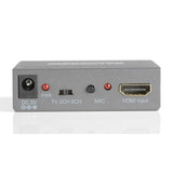 Marmitek Connect AE14 - Extractor de Audio HDMI 4K - Convertidor Con ARC - Señal de Audio del Cable - Utilice el Canal de Retorno en el Sistema Sin ARC