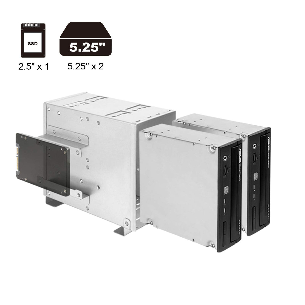 Silverstone RM42-502, Chasis de Servidor de Montaje en Rack de 4U, 240mm AIO, USB Tipo-C, Cerradura Kensington, SST-RM42-502B