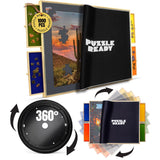 Tabla de Rompecabezas portátil y Mesa de Almacenamiento Ideal para Rompecabezas de 1000/1500 Piezas Ligero fácil de almacenar 4 cajones deslizantes de Color además de Alfombrilla de Puzzle (1000)