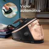 Philips PerfectCare serie 7000 Centro de planchado, golpe de vapor de 650 g, 8.5 Bares, suela SteamGlide Elite, vapor automático inteligente (PSG7300/80)