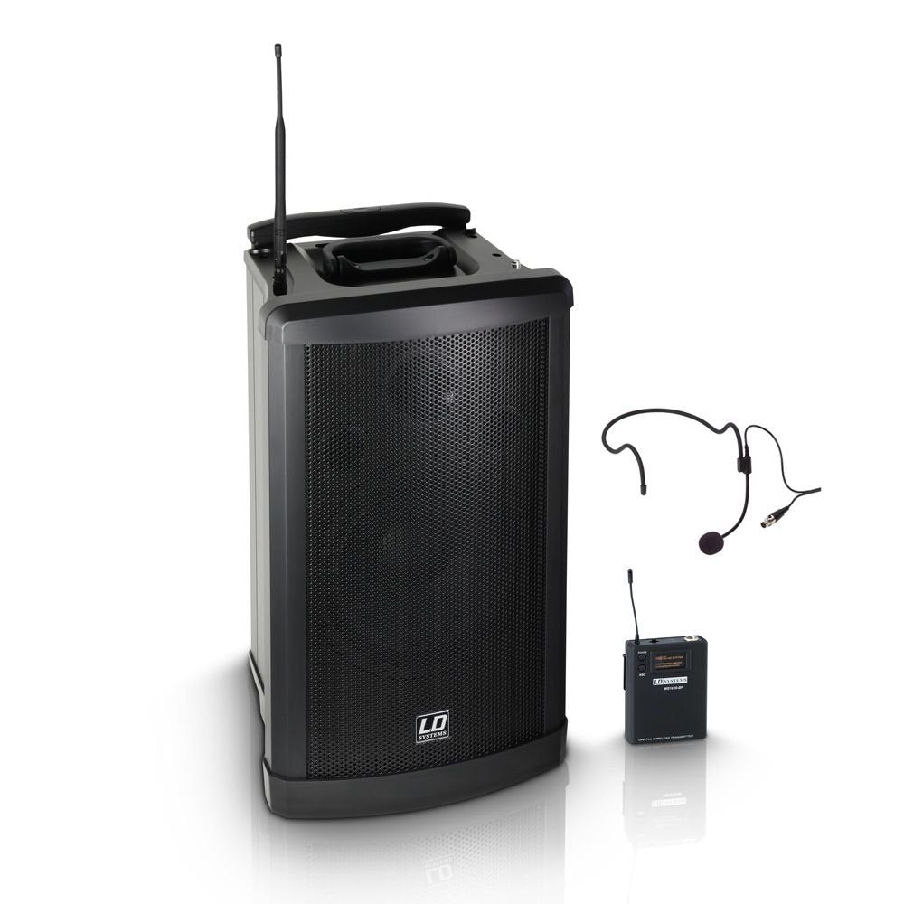 LD Systems Roadman 102 HS - Altavoz de PA portátil con Micro de Diadema