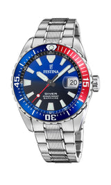Festina Reloj Hombre F20669/4 The Originals Caja de Acero Inoxidable 316l Plateado Correa de Acero Inoxidable 316l Plateado