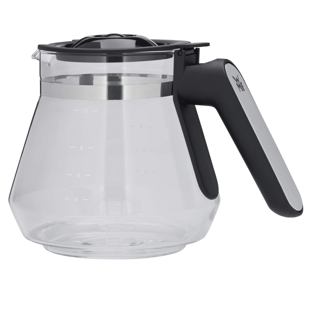 WMF Lumero Cafetera de filtro con jarra de cristal, café de filtro, 10 tazas, función temporizador, placa calentadora, cafetera con depósito de agua extraíble, apagado automático, 1000 W