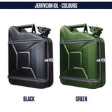 mikamax – Jerrycan Set de Regalo – Canister –Whiskey Bar - Bidon – 10L – Negro- con Dos Vasos de Whisky - 39 x 29 x 13 cm