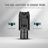 OLIGHT Valkyrie Turbo Linterna Táctica de Alta Potencia 250 Lúmenes 530 Metros Compatible con Raíles para la Iluminación Actividades Deportivas(Negro)