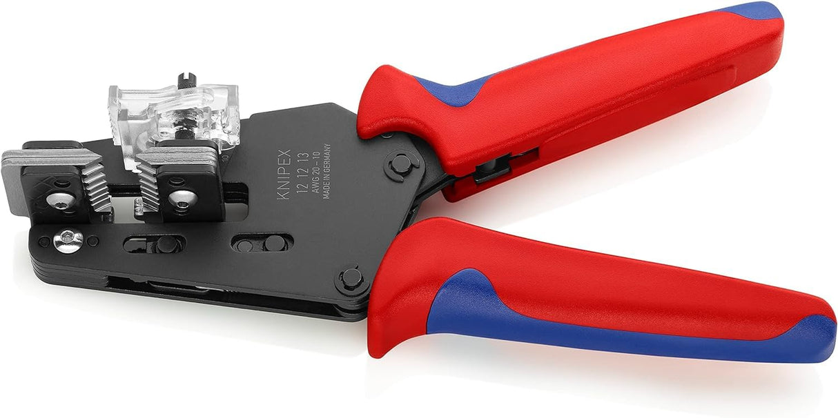 Knipex Alicate pelacables de precisión con cuchillas de forma precisa bruñido, con fundas multicomponentes 195 mm 12 12 13