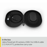 Jabra PanaCast 20 Cámara de videoconferencia 4K – Cámara Web Flexible de solución de vídeo Personal Plug & Play con tecnología IA 4K Ultra-HD, optimización Inteligente de Zoom y iluminación