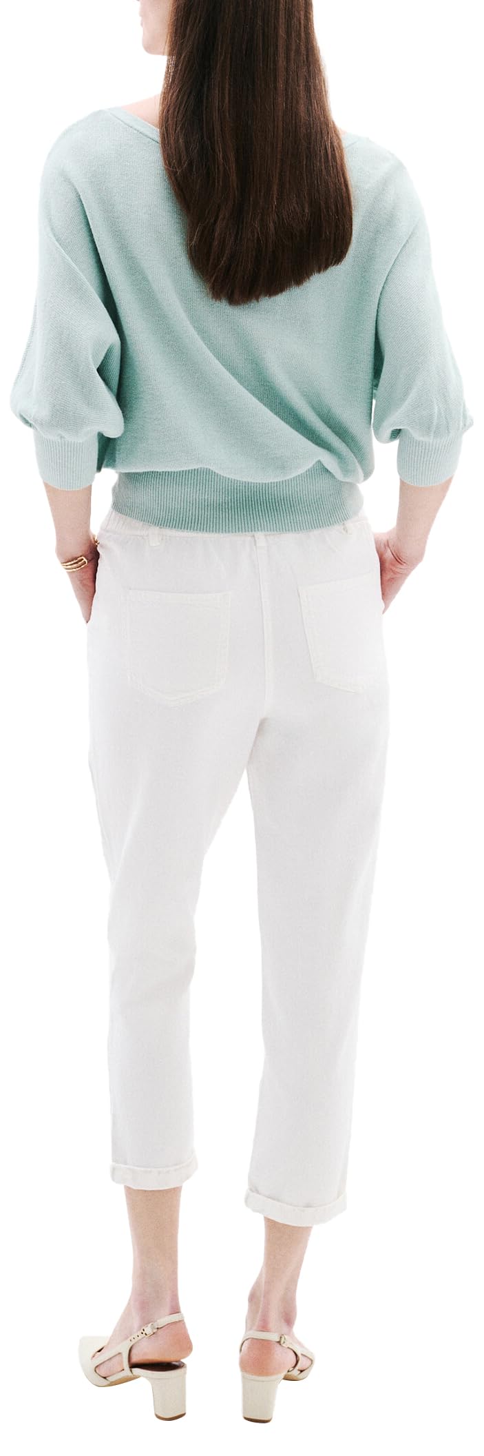 Caroll 242P-PNOOR Pantalón, Blanco, 44 para Mujer