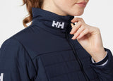 Helly Hansen Mujer Chaqueta Insulada Crew 2.0, M, Azul marino
