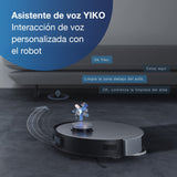 ECOVACS Robot Aspirador DEEBOT X1+ con función de fregado y estación de aspiración (3,2L), potencia aspiración de 5000pa, evitación de obstáculos y mapeo 3D, diseño Jacob Jansen, batería de 5200mAh
