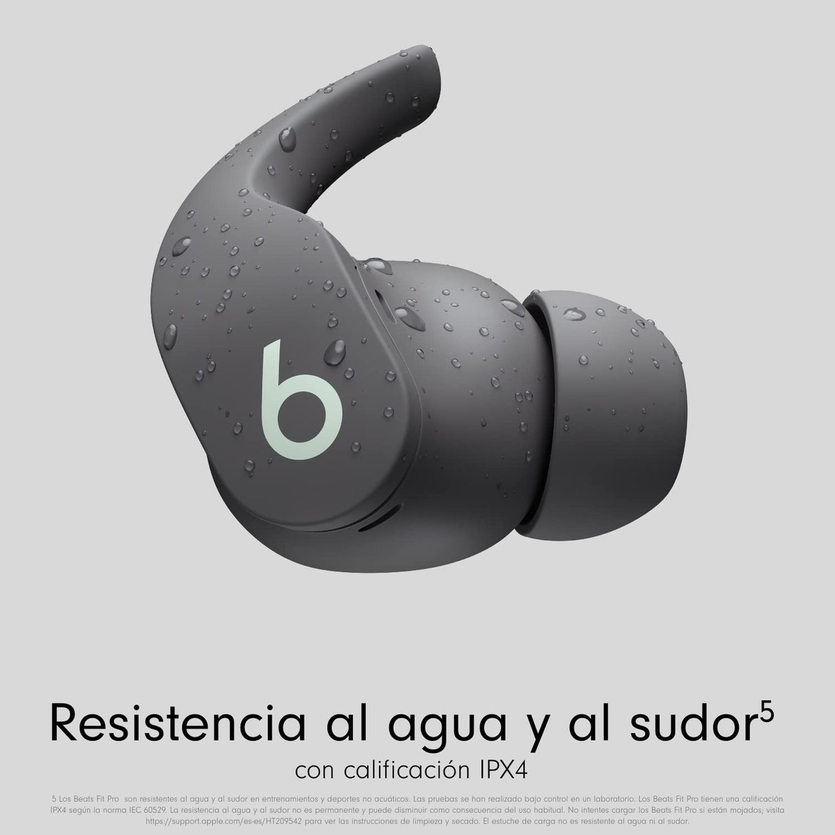 Beats Fit Pro – Auriculares intraurales Totalmente inalámbricos con cancelación del Ruido – compatibles con Apple y Android, Class 1 Bluetooth®, calificación IPX4, micrófono Integrado – Gris Salvia