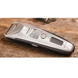 Panasonic ER-SC60-S803 Cortapelos para Hombres, Trimmer Portátil Impermeable, Cuchillas Optimas, 20 Ajustes de Longitud, 2 Accesorios, Inalámbrico y con Cable, Soporte de Carga, Plateado