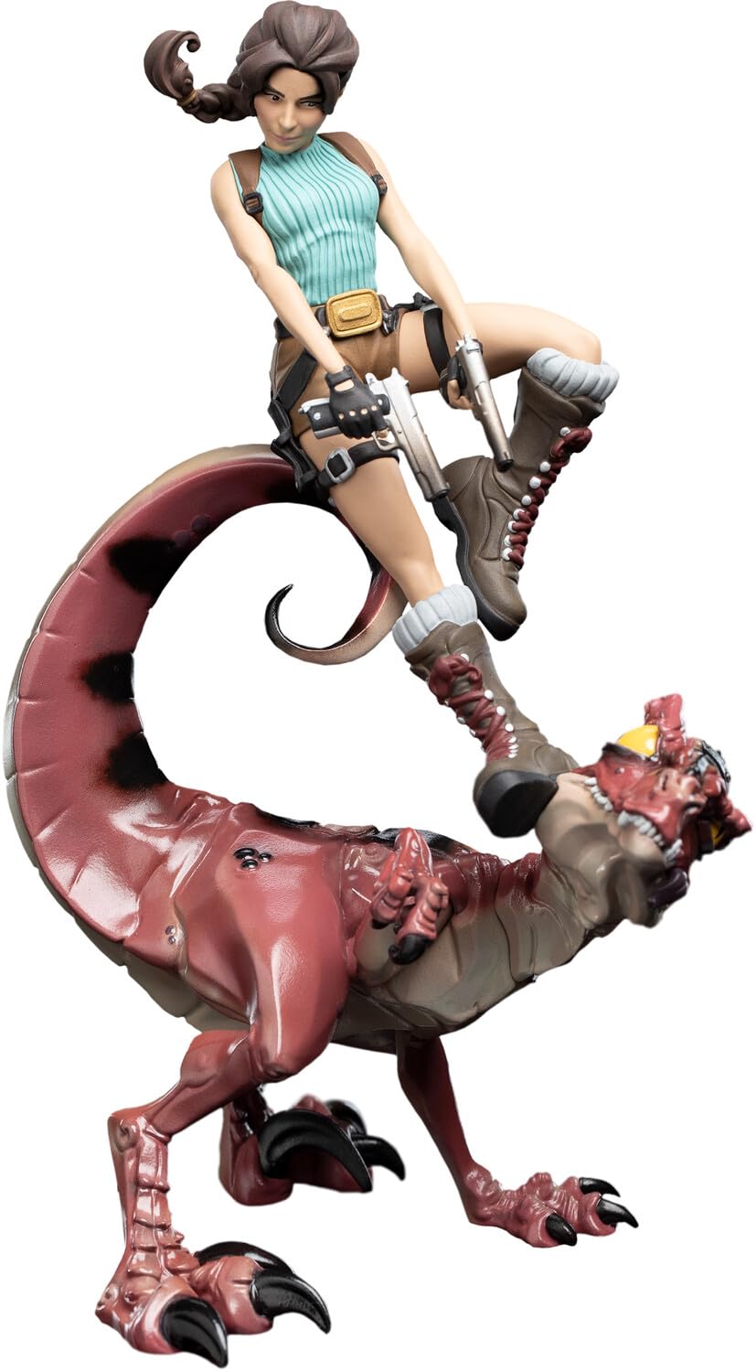 Weta Workshop Tomb Raider - Figura de Mini Epics Lara Croft & Raptor (24 cm)