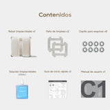 DREAME C1 Robot Limpiacristales, Potencia de Succión de 5500 Pa, Protección de Seguridad Fiable, Tecnología CornerClean, Limpieza Exhaustiva en Húmedo, Planificación Integral de Trayectorias