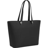 Tommy Hilfiger Bolso Tote Mujer Emblem grande, Negro (Black), Talla Única
