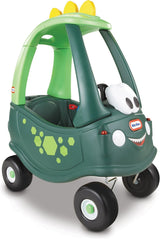 little tikes Cozy Coupe Dino - Correpasillos, Reposapiés Extraíble, Bocina Que Funciona, Botón de Arranque y Tapa de Combustible, Edad: a Partir de 18 Meses