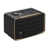 JBL Authentics 200, Altavoz Inteligente con tecnología Bluetooth, diseño Retro, con cuadrícula Gris, Wi-Fi Integrado, Google Assistant, Amazon Alexa, AirPlay, One App, Negro, Enchufe UK (Tipo G)