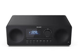 SHARP XL-B720D(BK) Tokyo All in One Soundsystem con Radio Dab, Dab+, FM, Bluetooth, CD-MP3, reproducción USB, Conexión de Auriculares, y 60W, Color Negro