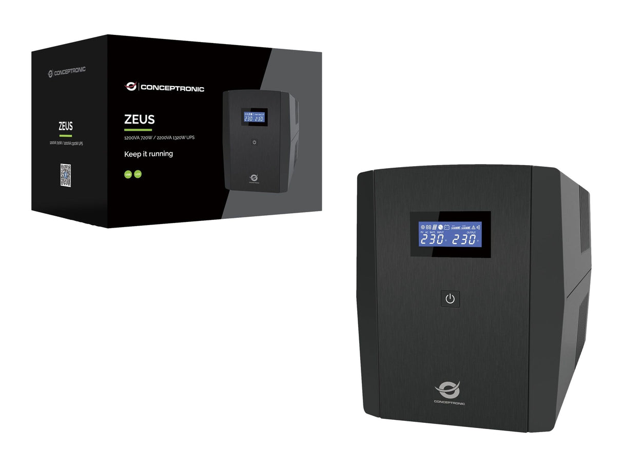 SAI 1200VA CONCEPTRONIC 720W 3 IEC PROTECCION PUERTO LAN MODEM