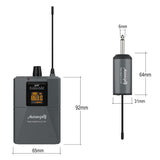 Audibax Missouri Free Head Dual UHF Sistema de Micrófono de Diadema con Receptor Recargable