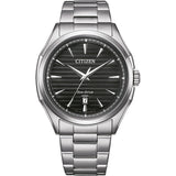 Citizen Reloj Analógico para Hombres de Cuarzo japonés con Correa en Acero Inoxidable AW1750-85E