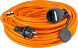 as - Schwabe alargador de Cables 50 m H07BQ-F 3G2,5 - Cable de extensión 230 V / 16 A / 3.500 W - con Tapa de protección - Resistente al Polvo y a Las Salpicaduras IP44 - Naranja, 59250