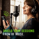 Shure SM4 Kit de Micrófono de Estudio, Micrófono de Condensador para Estudio en Casa con Conexión XLR Optimizado para Voces Suaves e Instrumentos Ruidosos con Audio Listo para Mezclar (SM4-K-KIT)