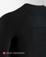 X-Bionic Energy Accumulator 4.0 Shirt Round Neck Long Sleeves Men Capa De Base Camiseta Funcional, Hombre, Black, M
