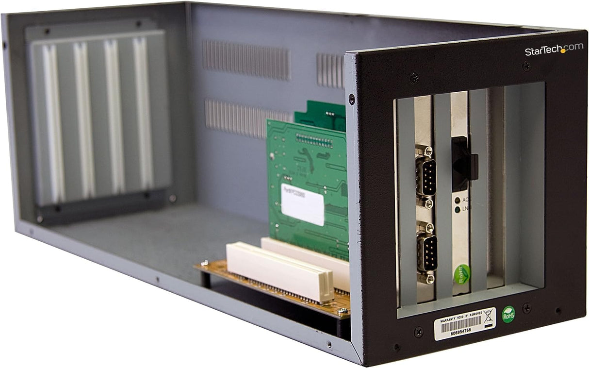 StarTech.com Sistema de Caja de Expansión PCI Express a 2 PCI y 2 PCI-E - Longitud Completa - Base (0-55 °C, -40-75 °C, 5-95%, Metal, 137 x 382 x 143 mm, Win 2000/XP/2003/ Vista Linux Mac OS X)