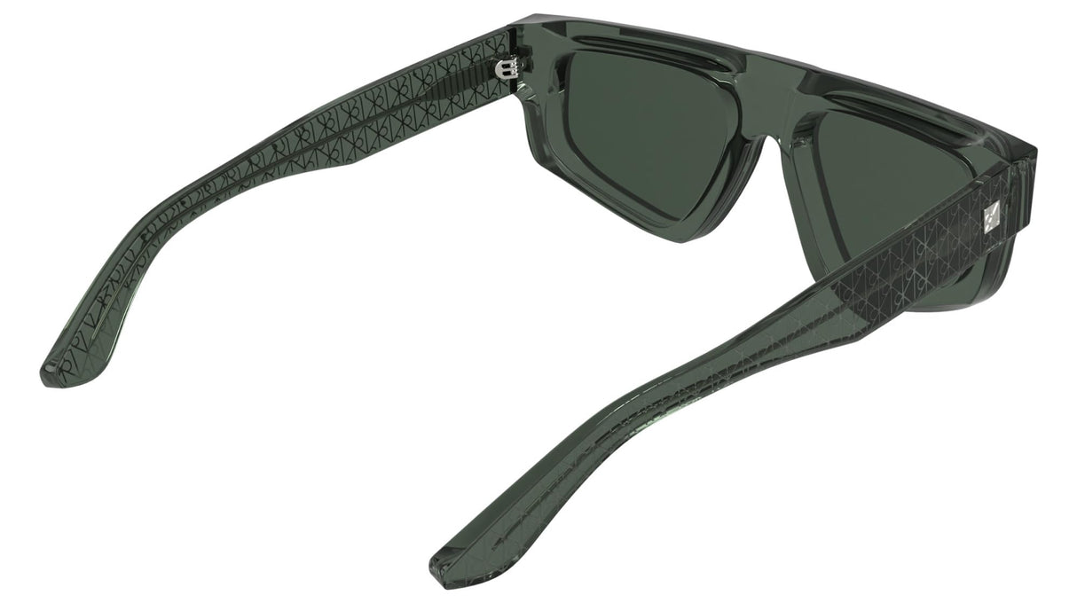 Calvin Klein Unisex Adult Sunglasses CK25539S - Transparent Green with Solid Green Lens