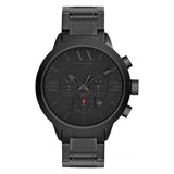 Armani Exchange Reloj hombre, movimiento cuarzo cronógrafo y caja 49mm con correa acero, Grafito
