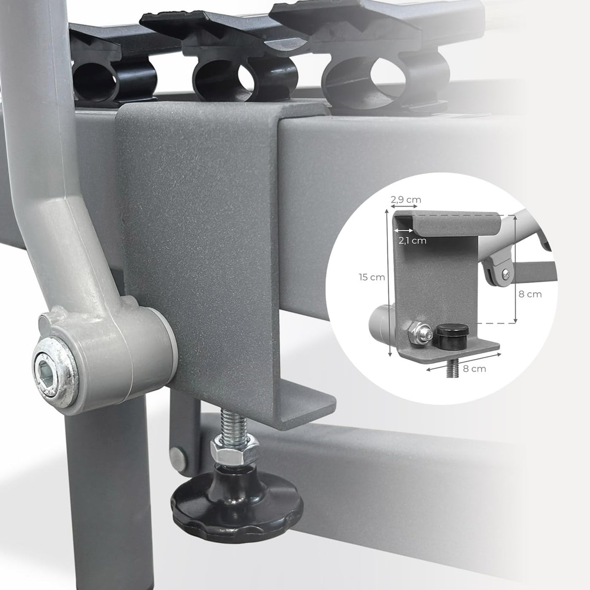 amuéblate online - Juego de Barandillas Metálicas Geriátricas Reforzadas Abatibles INOX para Cama Articulada con 4 Barras de Seguridad
