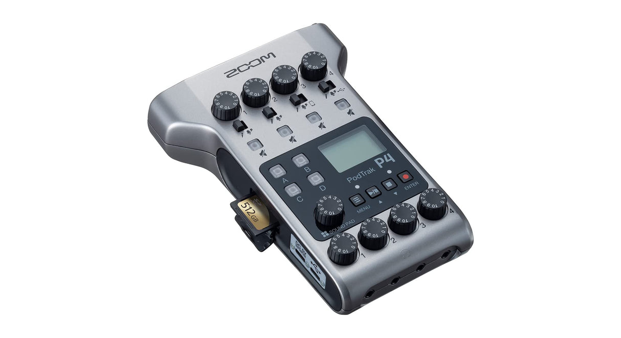 Zoom P4 PodTrak - Podcasting Mixer and Interface