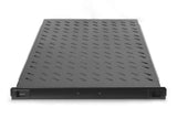 DIGITUS Professional - Baldas extraíbles para armarios de 483 mm (19") - DN-19 TRAY-2-1000SW - Accesorio delantero y trasero, carga 65 kg, desde 1000 mm profundidad, 1 unidades de altura, color negro
