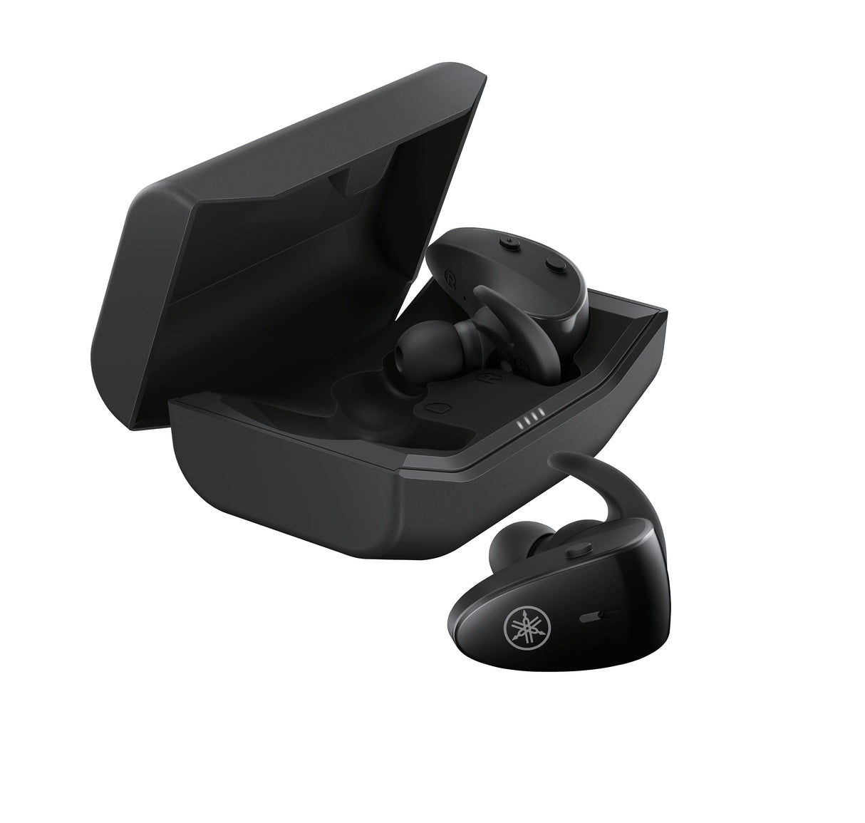Yamaha TW-ES5A Auriculares In-Ear Deportivos True Wireless Bluetooth con Listening Care, Micrófono con Diseño Avanzado, Resistente al Agua y al Sudor IPX7 - Negro