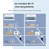 Tenda Nova Mesh MX3 (3-Pack) - Router Mesh WiFi 6 AX1500, WiFi Mesh de Doble Banda 2,4 GHz/5 GHz, Cobertura hasta 270㎡ y Conecta Más de 50 Dispositivos, MU-MIMO, OFDMA