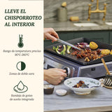 CUISINART PL60BE Plancha eléctrica Independiente 2200 W Negro, Plata, Acero Inoxidable