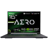 GIGABYTE Aero X16 1VH Gaming – Copilot+ PC, 16“, QHD 165Hz, Ryzen AI 7 HX 350, NVIDIA RTX 5060, 32GB DDR5 5200MHz, 1 x SSD Gen4 de 1TB, Win11 Home, Garantía de 2 años, Aero X16 1VH93ESC64DH