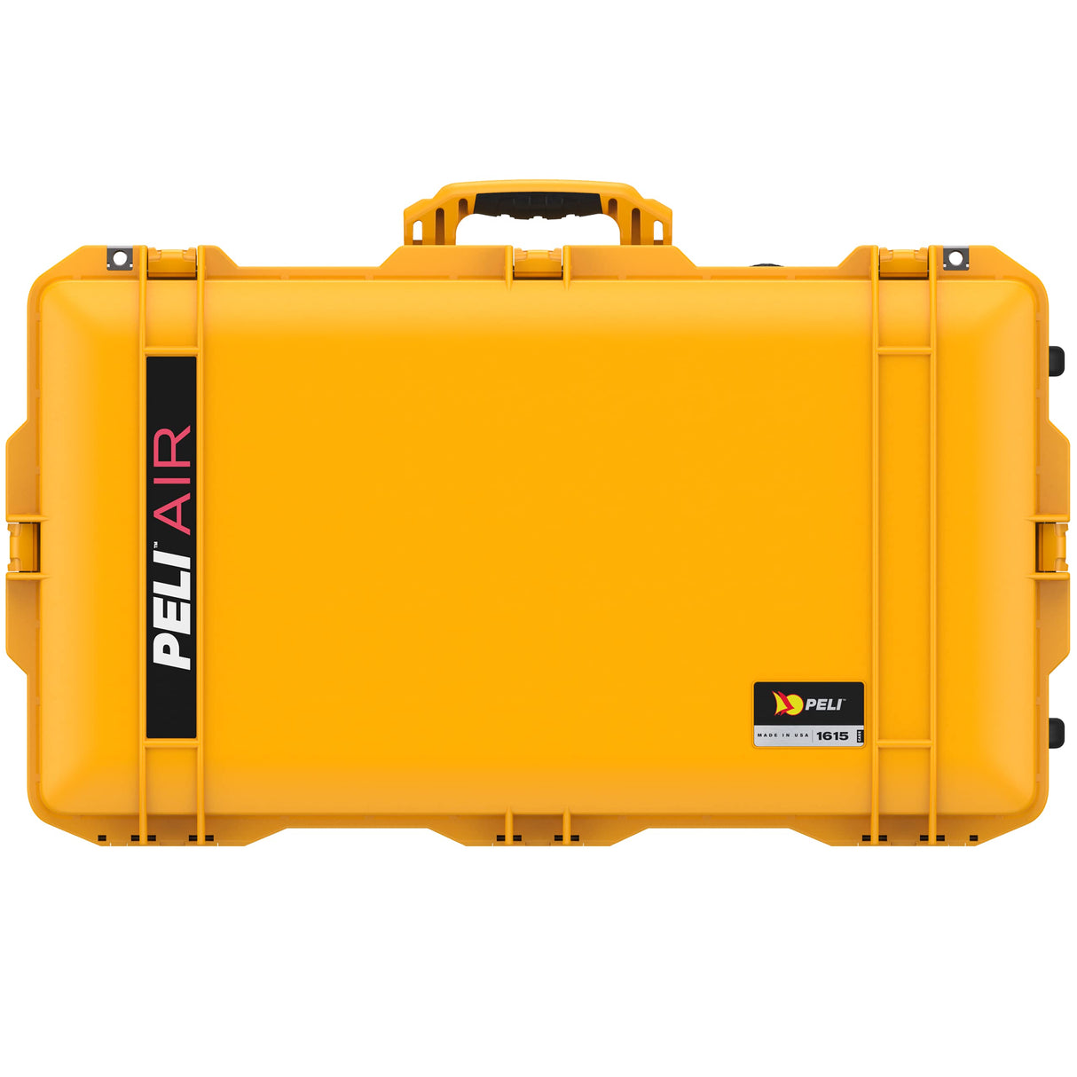 PELI 1615 Air LMaleta trolley ultra resistente y ligera para cámaras y sistemas ópticos, estanca e impermeable al polvo, 71L de capacidad, fabricada en EE.UU., sin espuma, color amarillo