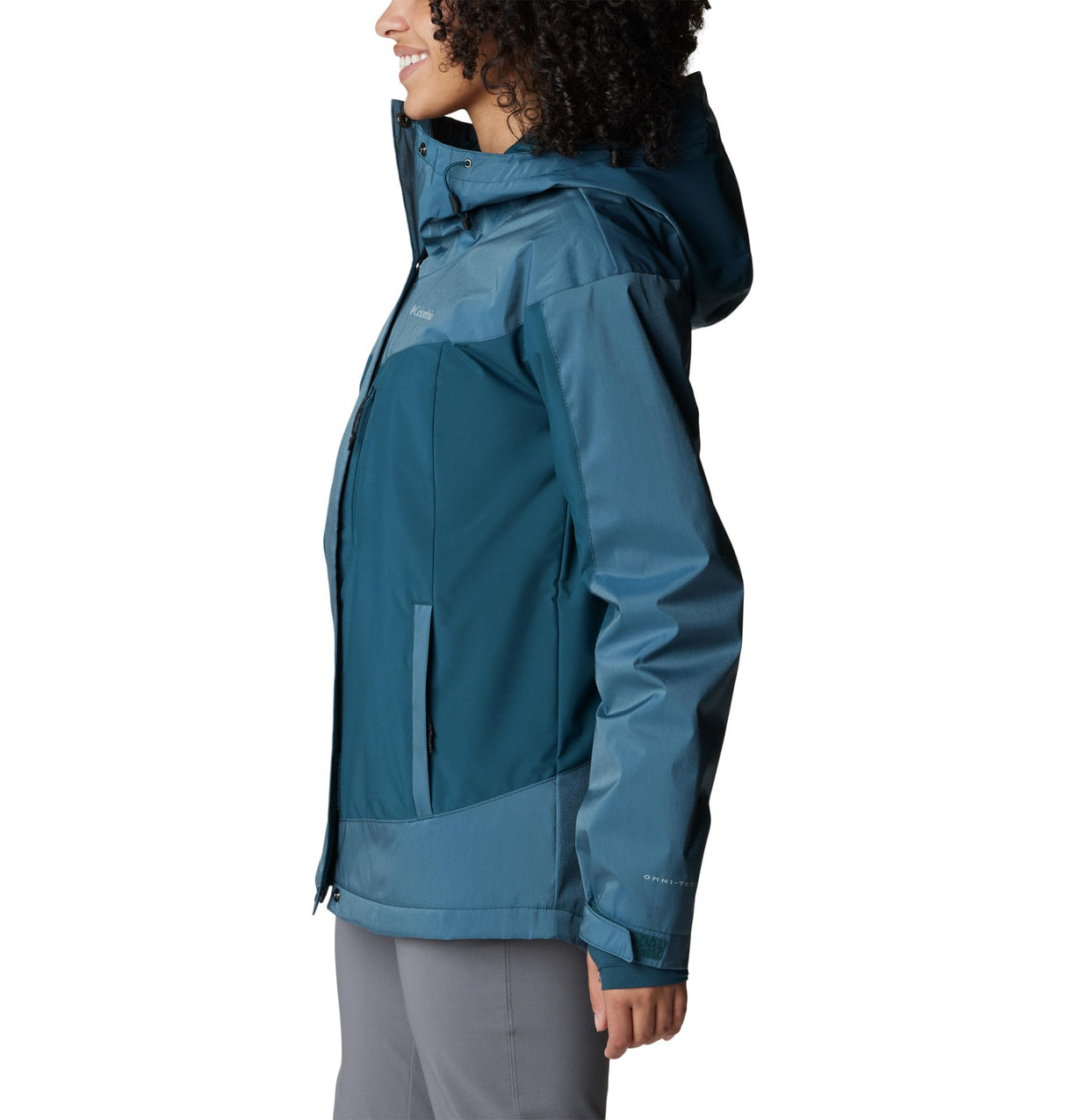 Columbia Point Park Chaqueta de Invierno, Mujer, Brillo de Onda Nocturna, Onda Nocturna, L