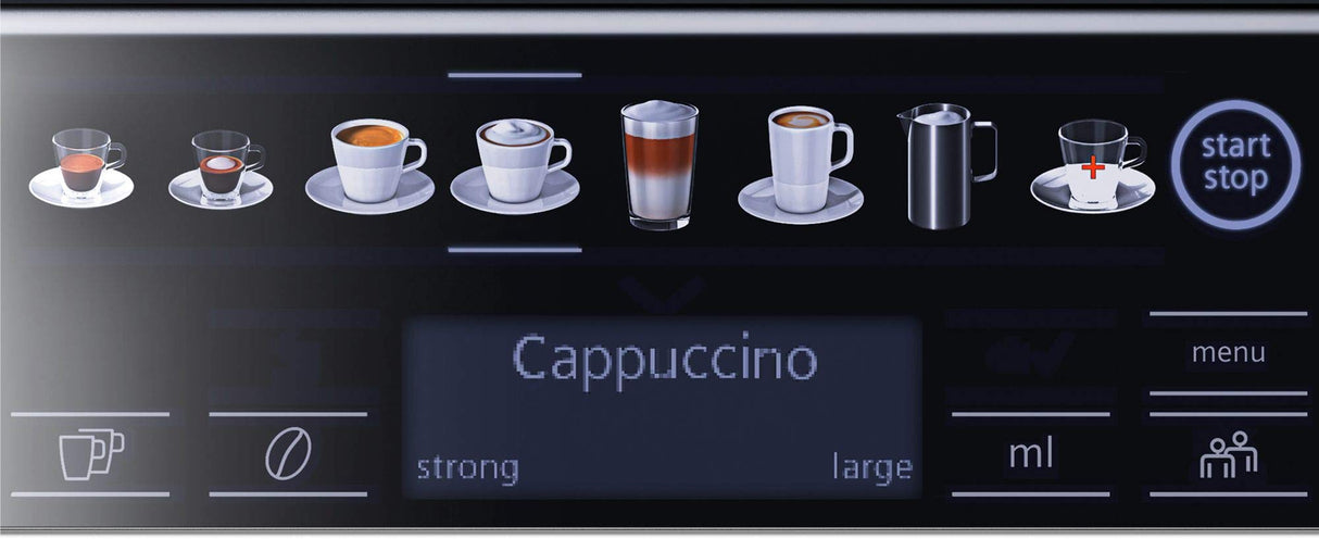 Siemens Cafetera totalmente automática EQ6 Plus S700, pantalla a color transparente, prepara dos tazas al mismo tiempo, limpieza automática del sistema de leche, diseño de acero inoxidable, TE657313RW