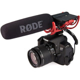 RØDE VideoMic Rycote Micrófono de cañón de para cámara RØDE VideoMic con filtro paso alto y atenuador para grabación cinematográfica, creación de contenido y grabación en exteriores