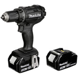 Makita DDF482RFE Negro - Taladro (Taladro de pistola, perforacion, Desatornillar, Negro, 3,8 cm, 1,3 cm, 62 Nm)