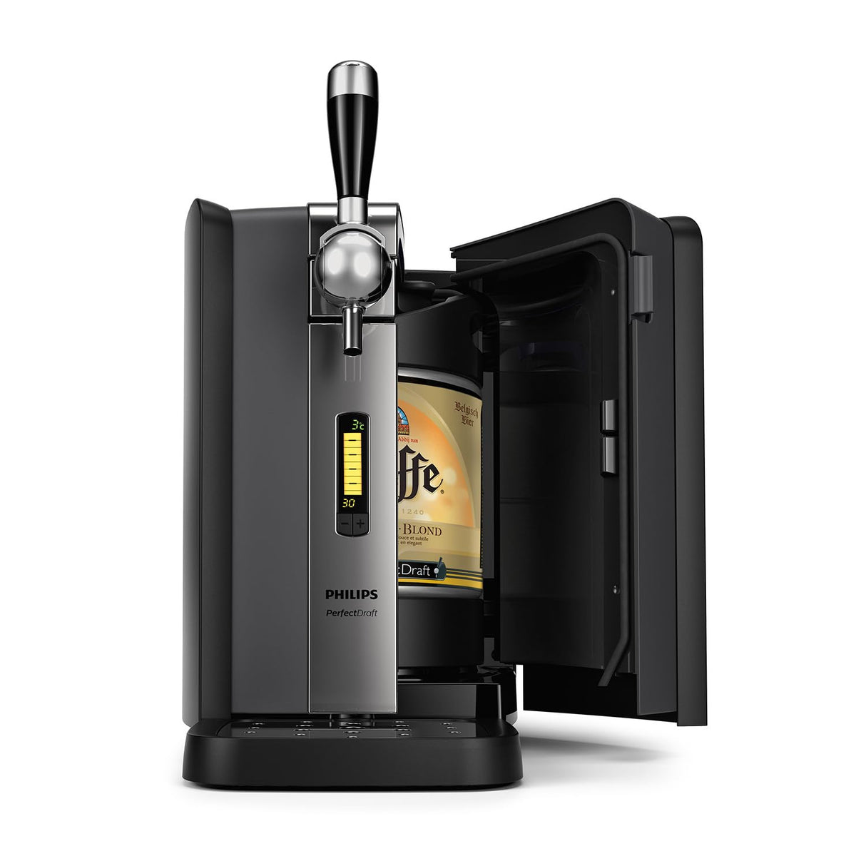 Philips PerfectDraft (HD3720/25) 70 W - Grifo de cerveza - sistema de barril de cerveza doméstico con pantalla LCD, barril de 6 L